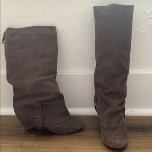 Brown Suede Women's Boots